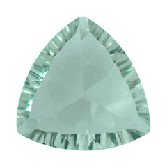 GREEN AMEHTYST CONCAVE CUT TRILLION 10MM 2.69 Cts.