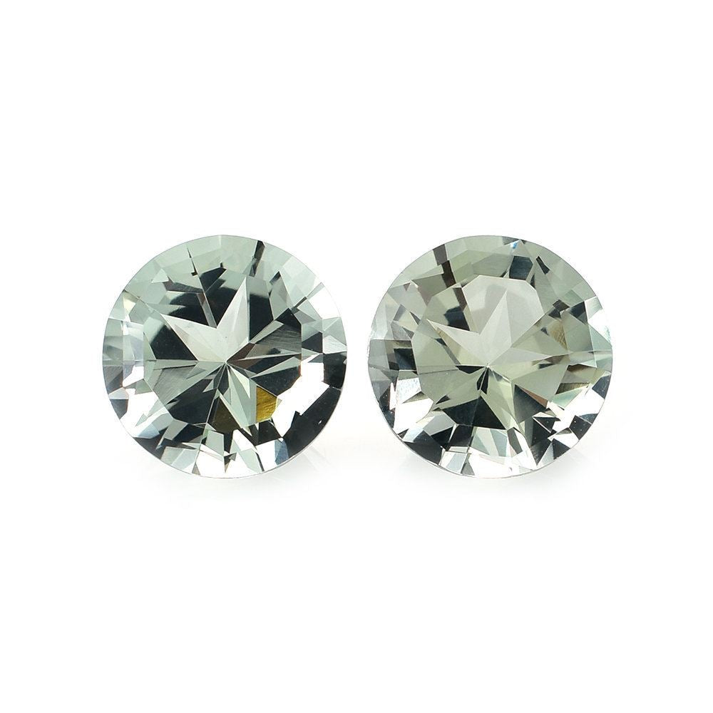 GREEN AMETHYST STAR CUT ROUND 10.00MM 3.40 Cts.