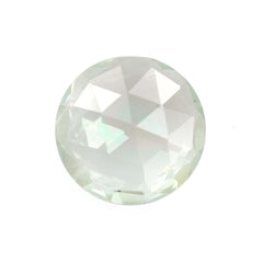 GREEN AMETHYST TOP TABLE ROSE CUT BACK ROUND (C-2/CLEAN) 10.00MM 2.20 Cts.