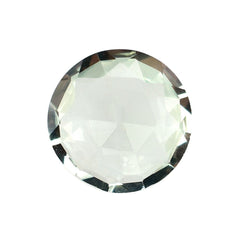 GREEN AMETHYST TOP TABLE ROSE CUT BACK ROUND (C-2/CLEAN) 10.00MM 2.20 Cts.