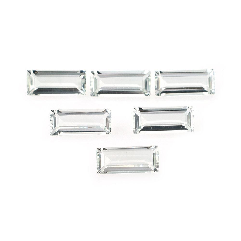 GREEN AMETHYST STEP CUT BAGUETTE (C-3/CLEAN) 7X3MM 0.36 Cts.