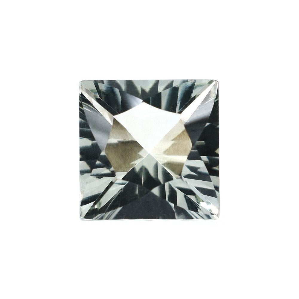 GREEN AMETHYST SCALLOPED TABLE CUT TOP SQUARE (SPECIAL/CLEAN) 8X8MM 2.45 Cts.