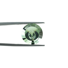 GREEN AMETHYST SPIRAL CUT ROUND (SUPER/CLEAN) 15.00X15.00MM 10.07 Cts.