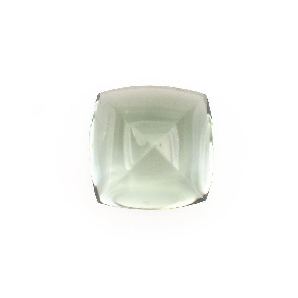 GREEN AMETHYST SUGARLOAF CUSHION CAB (SUPER/CLEAN) 10.00X10.00MM 4.19 Cts.