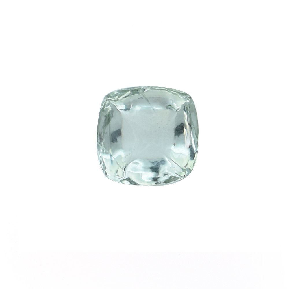 GREEN AMETHYST SUGARLOAF CUSHION CAB (SUPER/HI) 10.00X10.00MM 5.03 Cts.