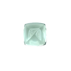 GREEN AMETHYST SUGARLOAF CUSHION CAB (C1/CLEAN) 10.00X10.00MM 4.53 Cts.