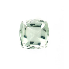 GREEN AMETHYST SUGARLOAF CUSHION CAB (C1/CLEAN) 10.00X10.00MM 4.53 Cts.