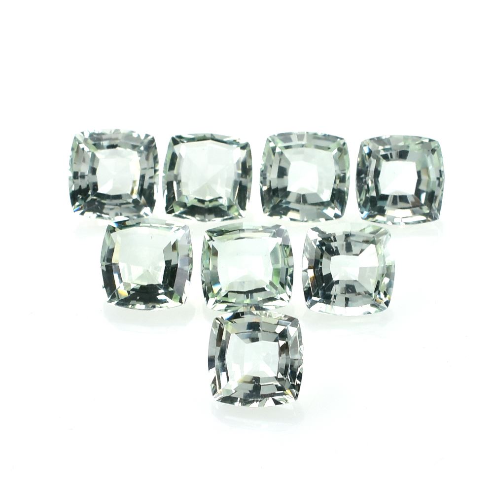 GREEN AMETHYST STEP CUT CUSHION (NORMAL)(CLEAN) 7.00X7.00 MM 1.60 CTS