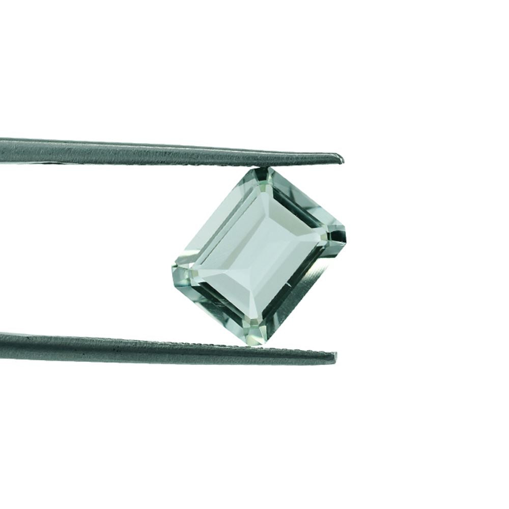 GREEN AMETHYST STEP CUT OCTAGON (C-2)(CLEAN) 10.00X8.00 MM 3.10 CTS