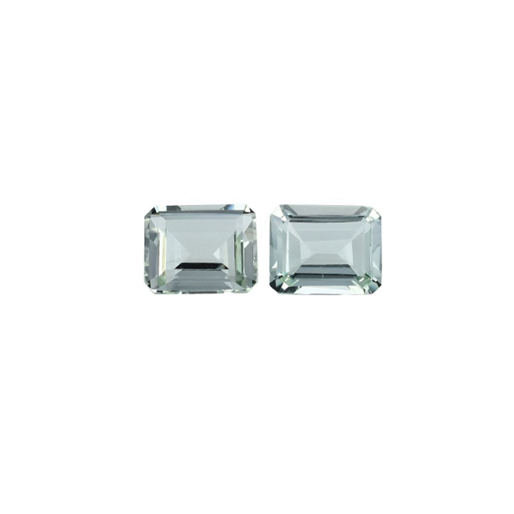 GREEN AMETHYST STEP CUT OCTAGON (C-2)(CLEAN) 10.00X8.00 MM 3.10 CTS