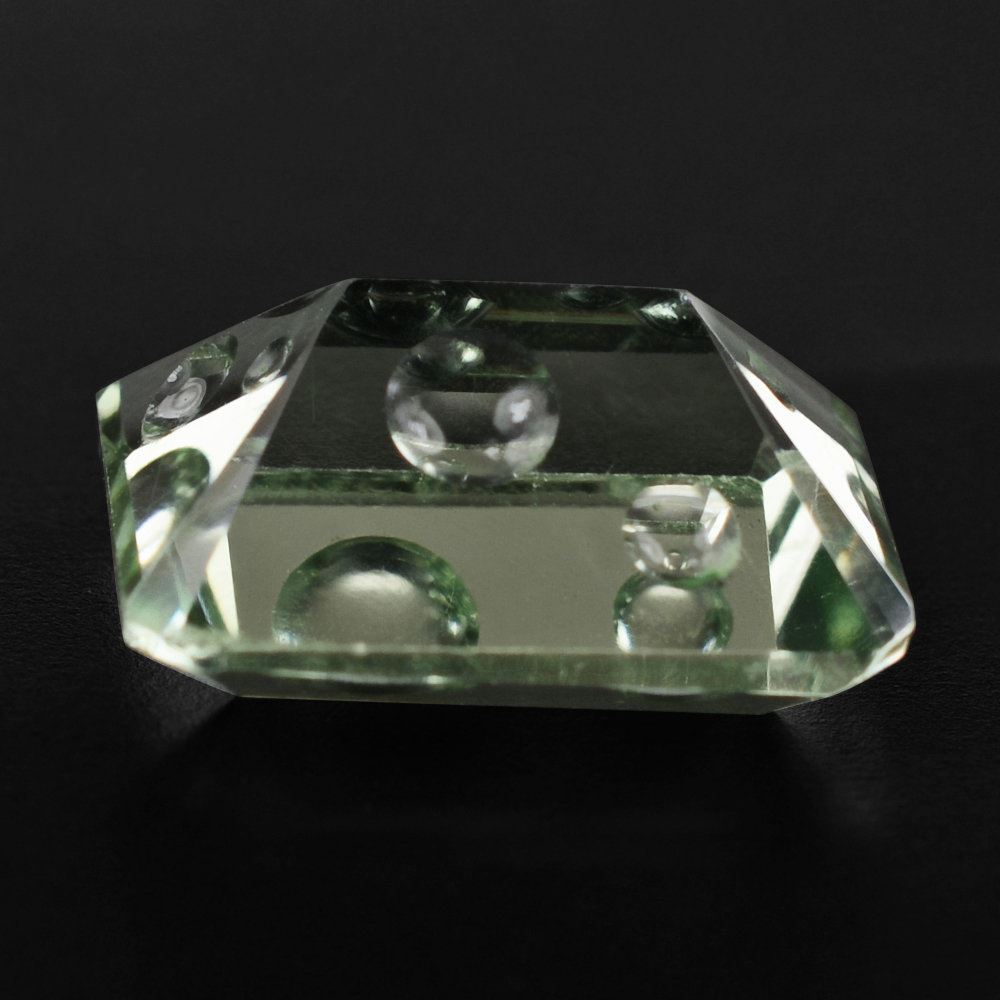 GREEN AMETHYST SUPPER BUBBLE OCTAGON 13X10MM 5.65 Cts.