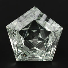 GREEN AMETHYST STAR PENTAGON 15MM 10.48 Cts.