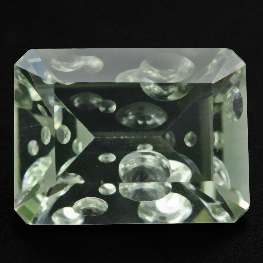 GREEN AMETHYST SUPPER BUBBLE OCTAGON 16X12MM 9.41 Cts.