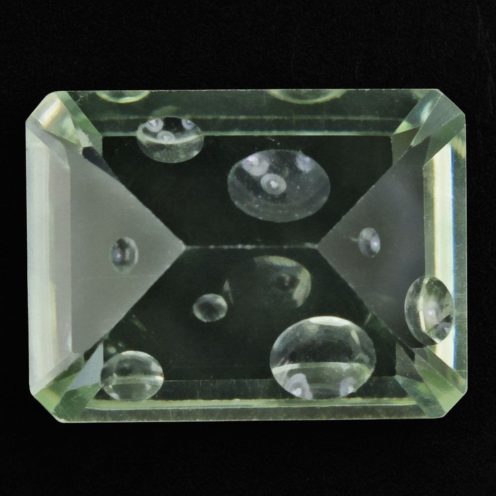 GREEN AMETHYST SUPPER BUBBLE OCTAGON 16X12MM 9.41 Cts.
