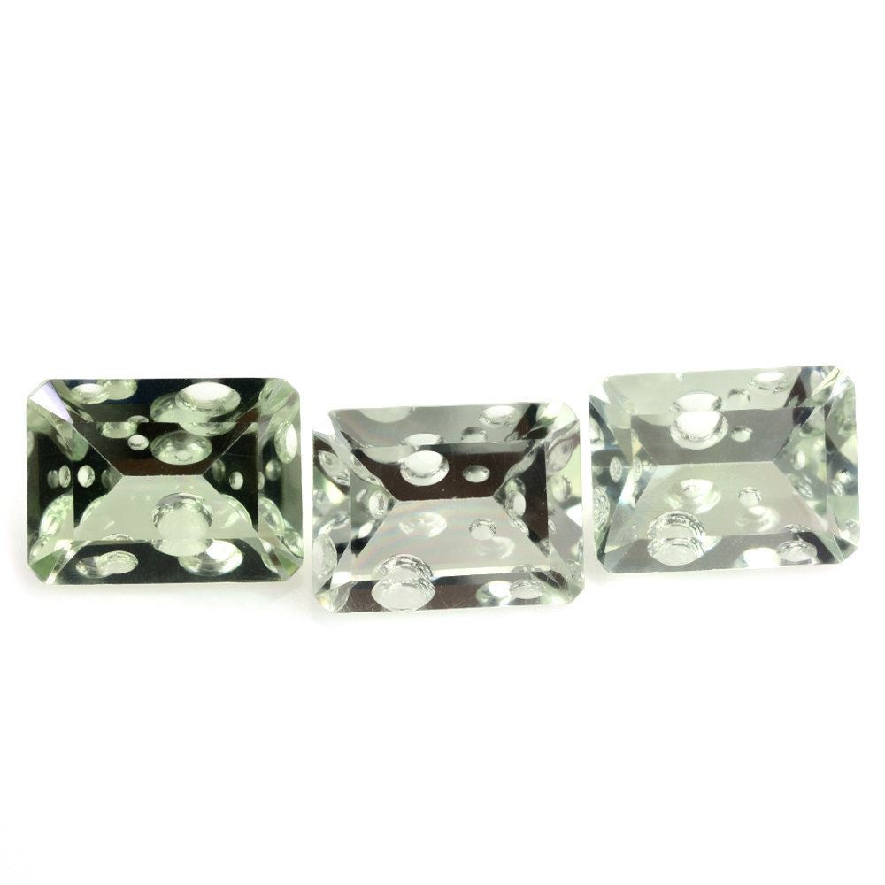 GREEN AMETHYST SUPPER BUBBLE OCTAGON 16X12MM 9.41 Cts.