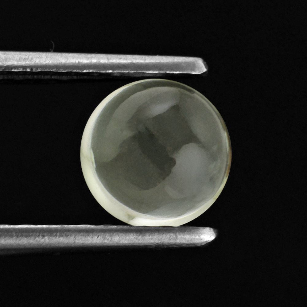 GREEN AMETHYST ROUND CAB 7MM 1.28 Cts.