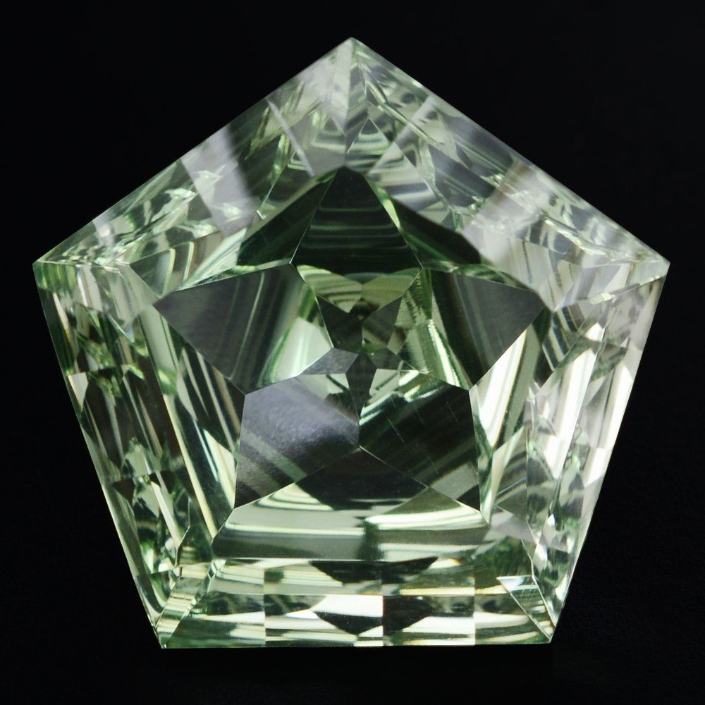 GREEN AMETHYST STAR PENTAGON (DES#95) (SUPER EXTRA) 15MM 10.00 Cts.