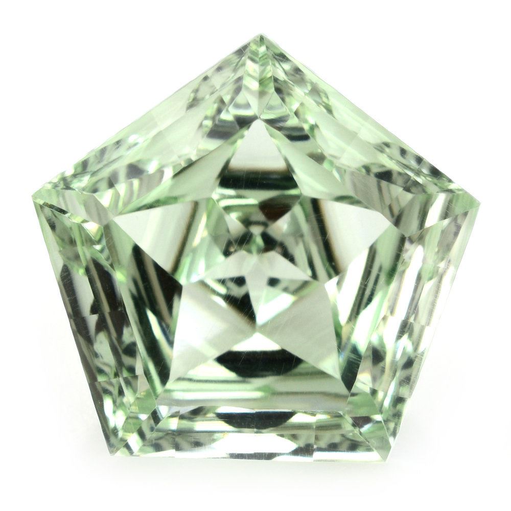 GREEN AMETHYST STAR PENTAGON (DES#95) 15MM 10.62 Cts.