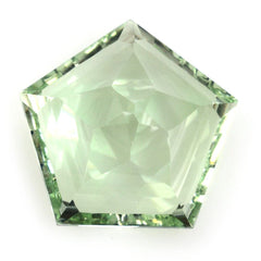 GREEN AMETHYST STAR PENTAGON (DES#95) 15MM 10.62 Cts.