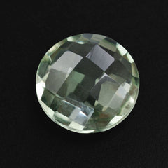 GREEN AMETHYST SPECIAL CHECKER BRIOLETTE ROUND 8MM 1.76 Cts.