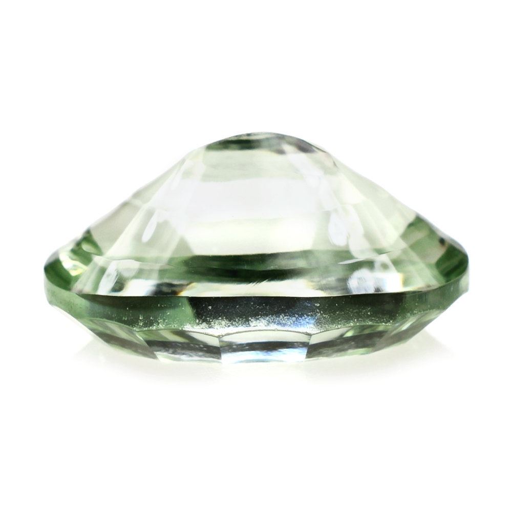 GREEN AMETHYST SWIRL CUT OVAL (DES#84) 14X10MM 5.50 Cts.