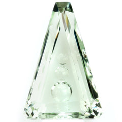 GREEN AMETHYST SUPPER BUBBLE TRAPEZOID (DES#119) 18X12MM 8.01 Cts.