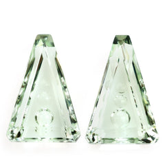 GREEN AMETHYST SUPPER BUBBLE TRAPEZOID (DES#119) 18X12MM 8.01 Cts.