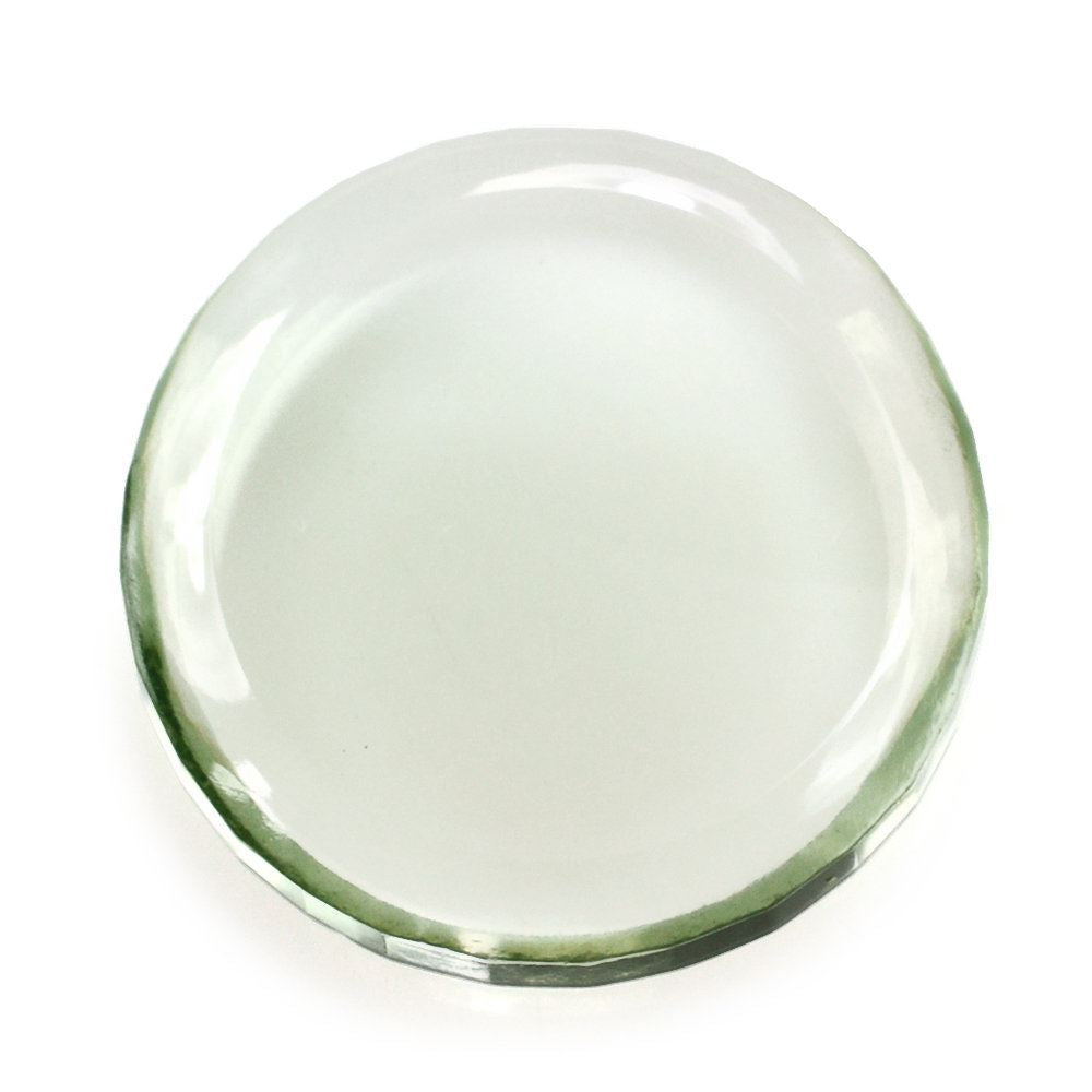 GREEN AMETHYST ROUND DISK 14MM 6.42 Cts.