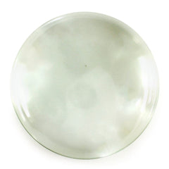 GREEN AMETHYST ROUND CAB (FLAT) 15MM 5.95 Cts.