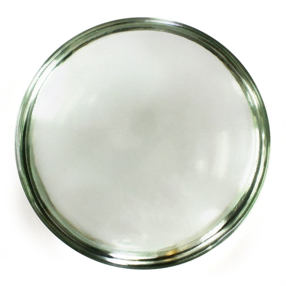 GREEN AMETHYST ROUND CAB (FLAT) 15MM 5.95 Cts.