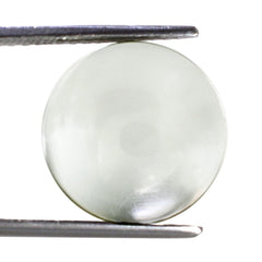 GREEN AMETHYST ROUND CAB (FLAT) 15MM 7.45 Cts.