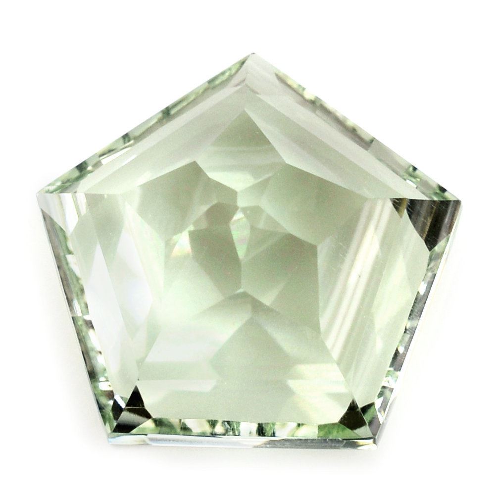 GREEN AMETHYST STAR PENTAGON (DES#95) 15MM 10.22 Cts.