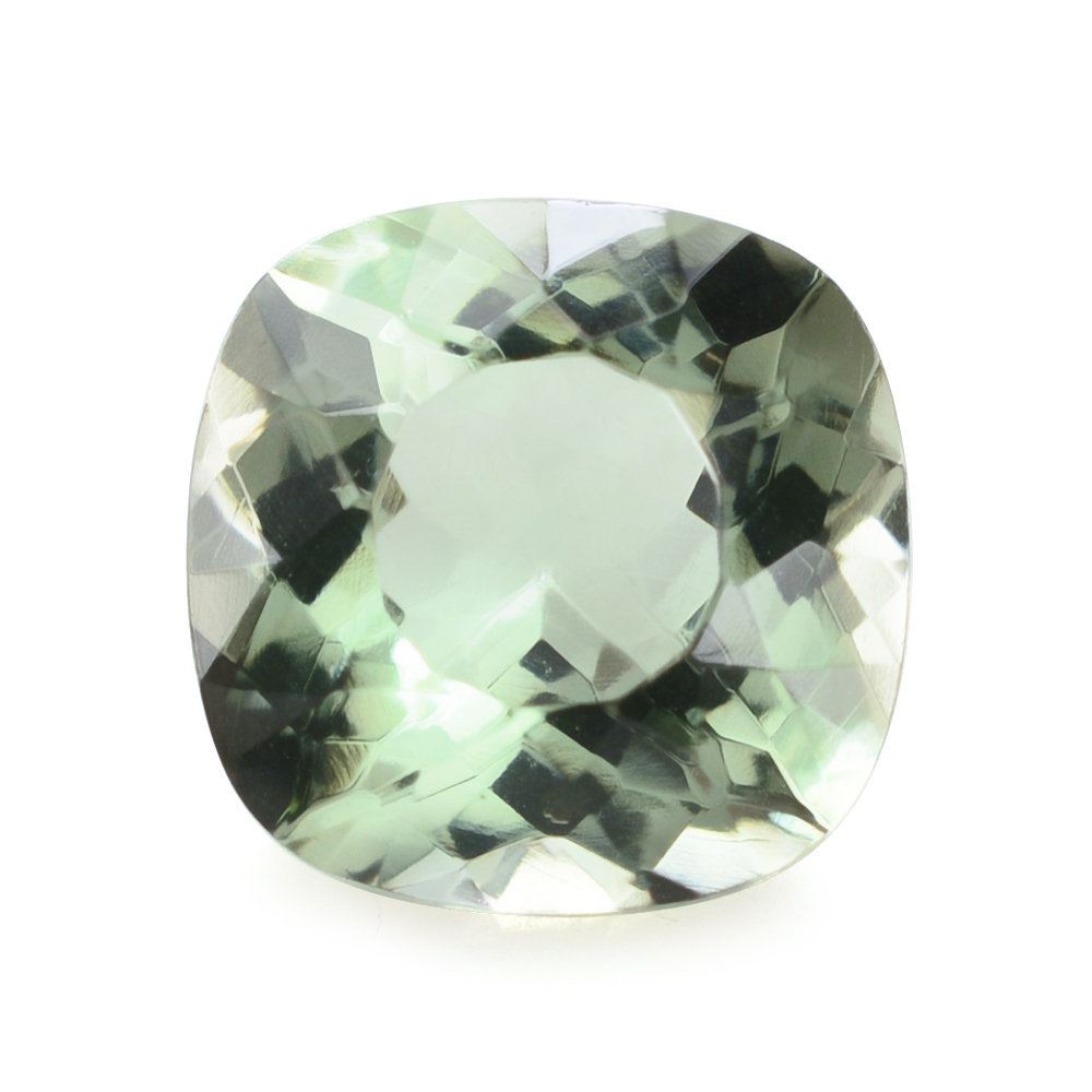 GREEN AMETHYST SPECIAL CUT CUSHION 11MM 5.49 Cts.