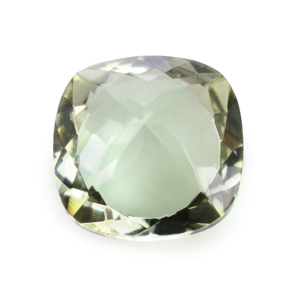 GREEN AMETHYST SPECIAL CUT CUSHION 11MM 5.49 Cts.