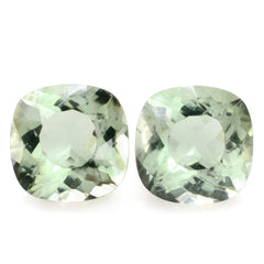 GREEN AMETHYST SPECIAL CUT CUSHION 11MM 5.49 Cts.