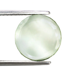 GREEN AMETHYST ROUND DISK 12MM 4.85 Cts.