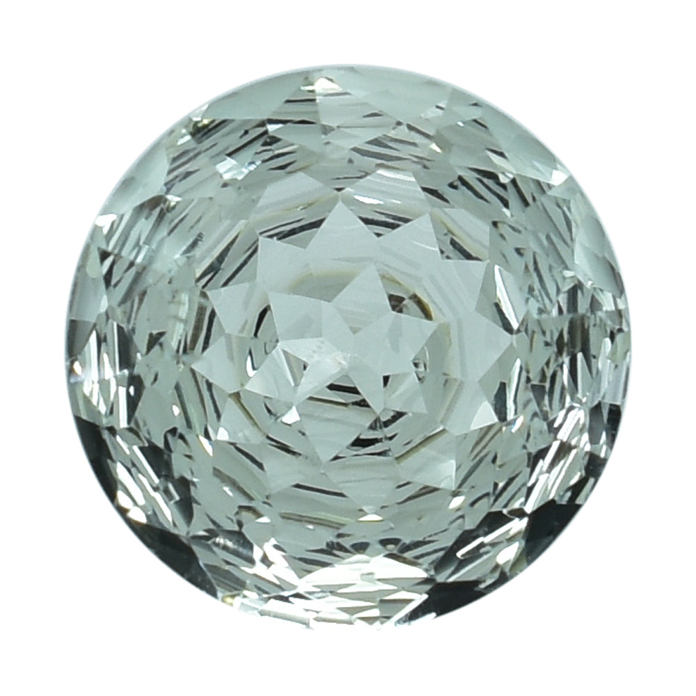 GREEN AQUAMARINE NIRVANA CUT ROUND (CLEAN) 10.00X10.00 MM 3.2 Cts.