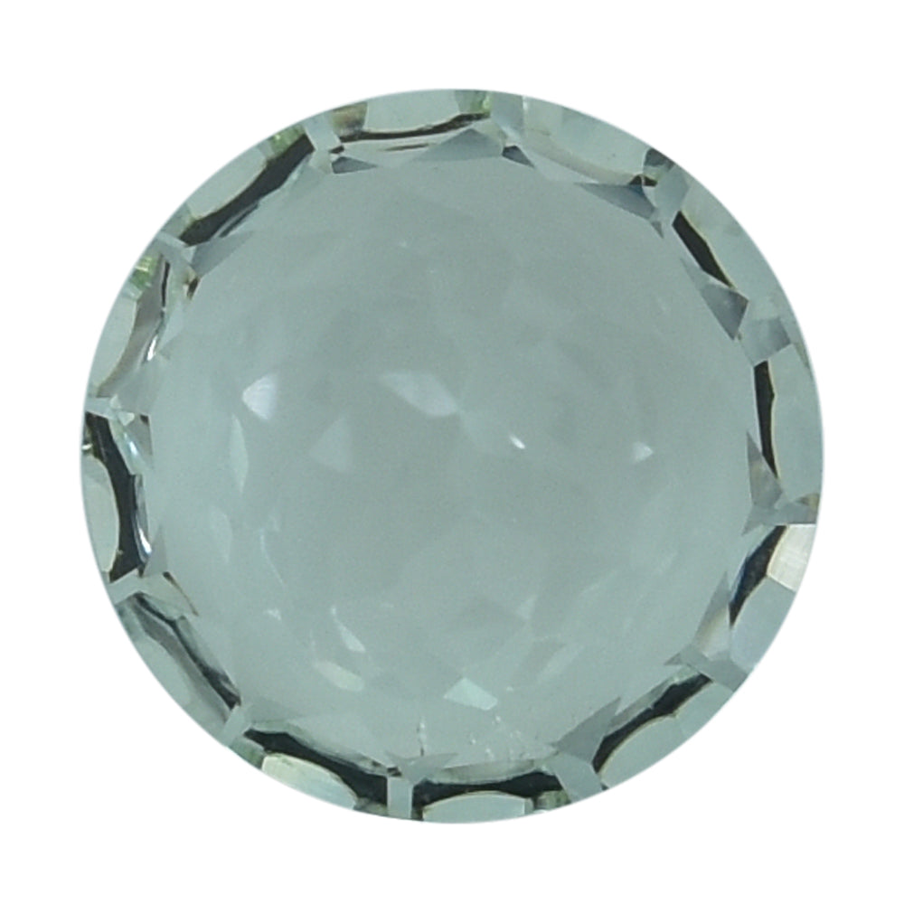 GREEN AQUAMARINE NIRVANA CUT ROUND (CLEAN) 10.00X10.00 MM 3.2 Cts.