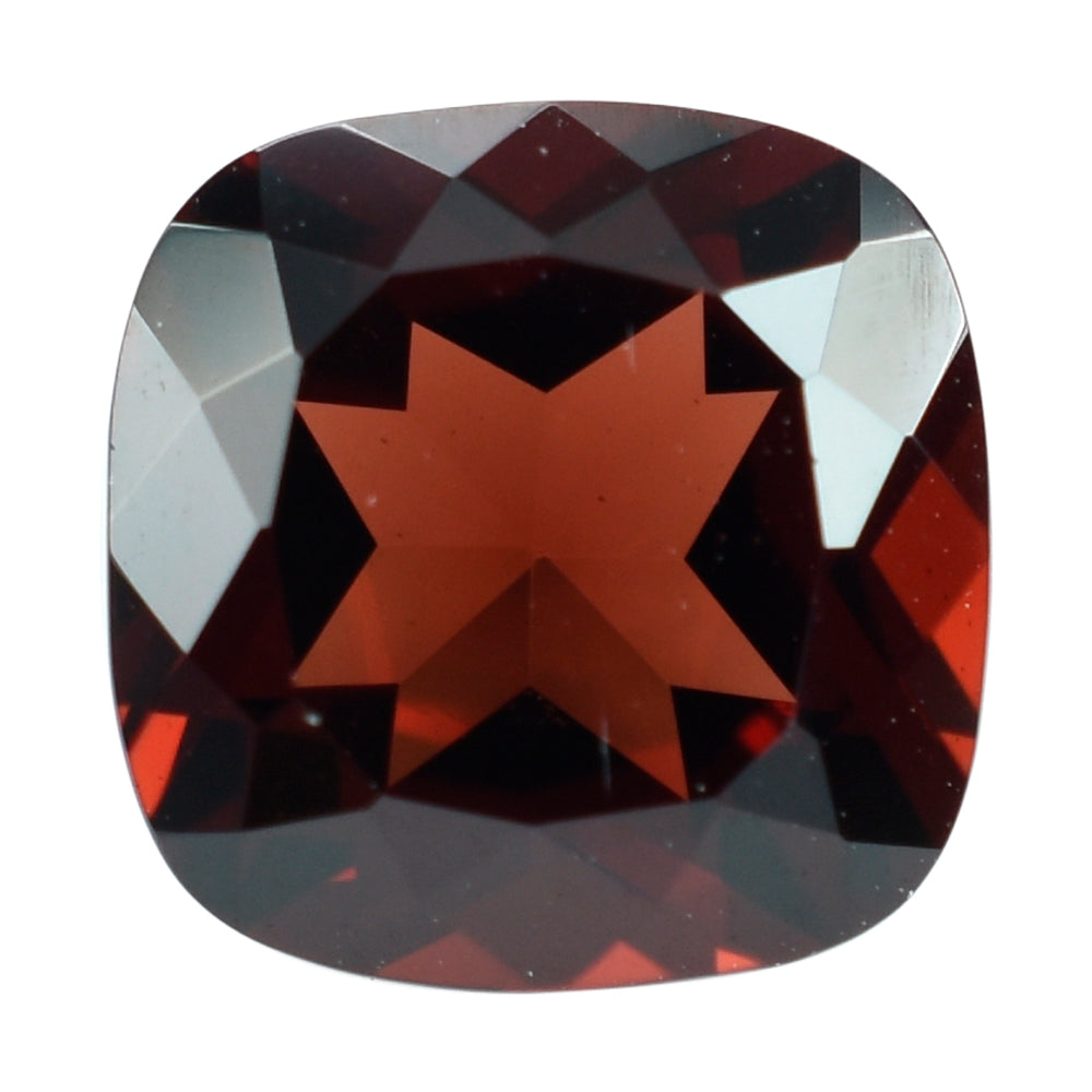 GARNET CUT CUSHION (OPEN RED/) 9.00X9.00 MM 3.8 Cts.