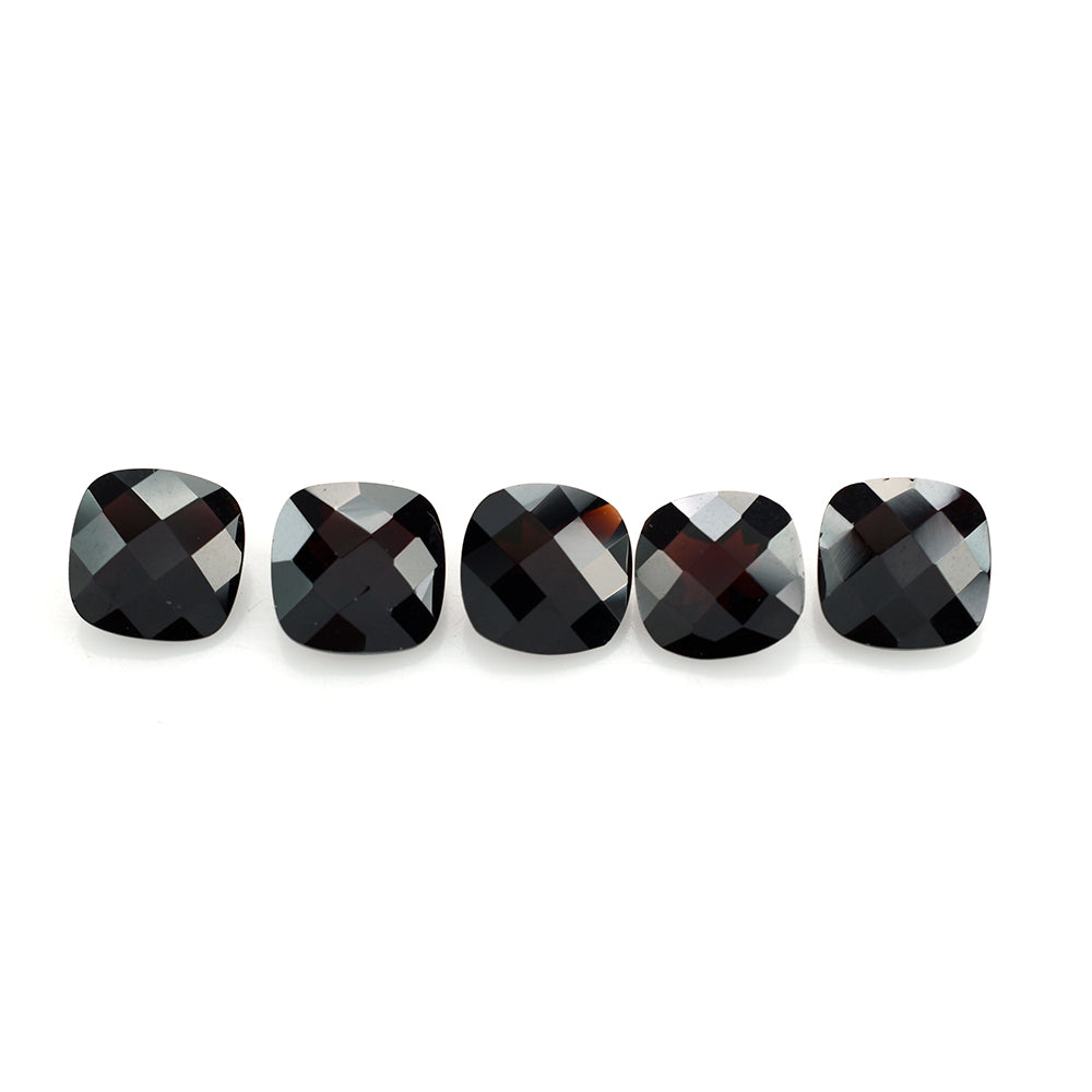 GARNET CHECKER CUT CUSHION (DARK RED/) 12.00X12.00 MM 6.66 Cts.