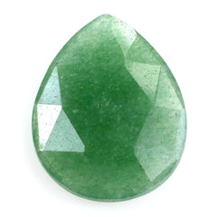 GREEN AVENTURINE ROSE CUT BRIOLETTE PEAR (MEDIUM) 18X14.50MM 7.29 Cts.
