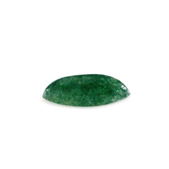 GREEN AVENTURINE MARQUISE CAB (WITH FROSTED BOTTOM) 8.50X3.50MM 0.51 Cts.