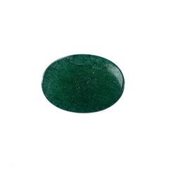 GREEN AVENTURINE PLAIN OVAL CAB (DARK/CLEAN) 14.00X10.00 MM 5.83 CTS
