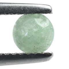 GREEN AVENTURINE PLAIN LENTIL ROUND (LIGHT GREEN)(CLEAN) 5.00X5.00 MM 0.50 CTS