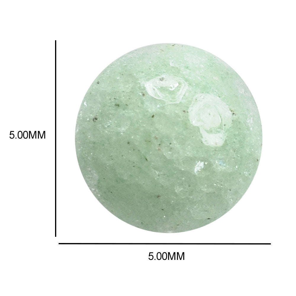 GREEN AVENTURINE PLAIN LENTIL ROUND (LIGHT GREEN)(CLEAN) 5.00X5.00 MM 0.50 CTS