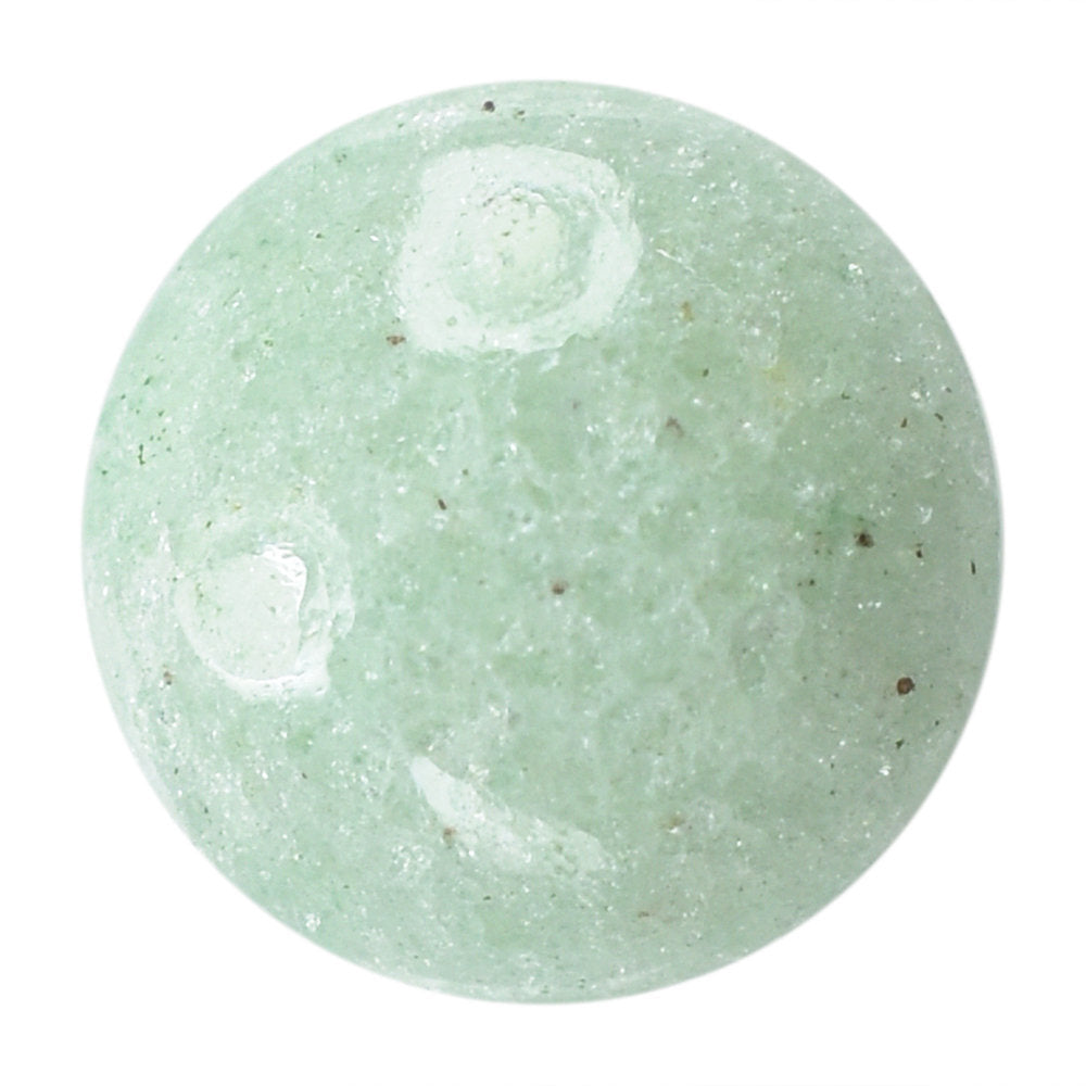 GREEN AVENTURINE PLAIN LENTIL ROUND (LIGHT GREEN)(CLEAN) 6.00X6.00 MM 0.80 CTS