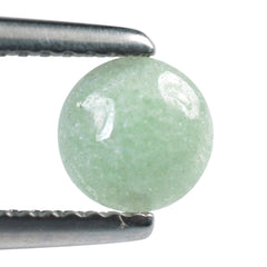 GREEN AVENTURINE PLAIN LENTIL ROUND (LIGHT GREEN)(CLEAN) 6.00X6.00 MM 0.80 CTS