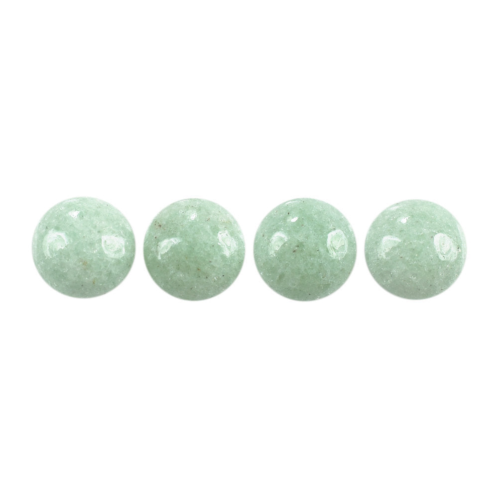 GREEN AVENTURINE PLAIN LENTIL ROUND (LIGHT GREEN)(CLEAN) 6.00X6.00 MM 0.80 CTS