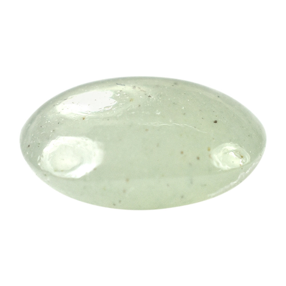 GREEN AVENTURINE PLAIN LENTIL CUSHION (LIGHT GREEN)(OPAQUE) 7.20X6.10 MM 1.12 CTS