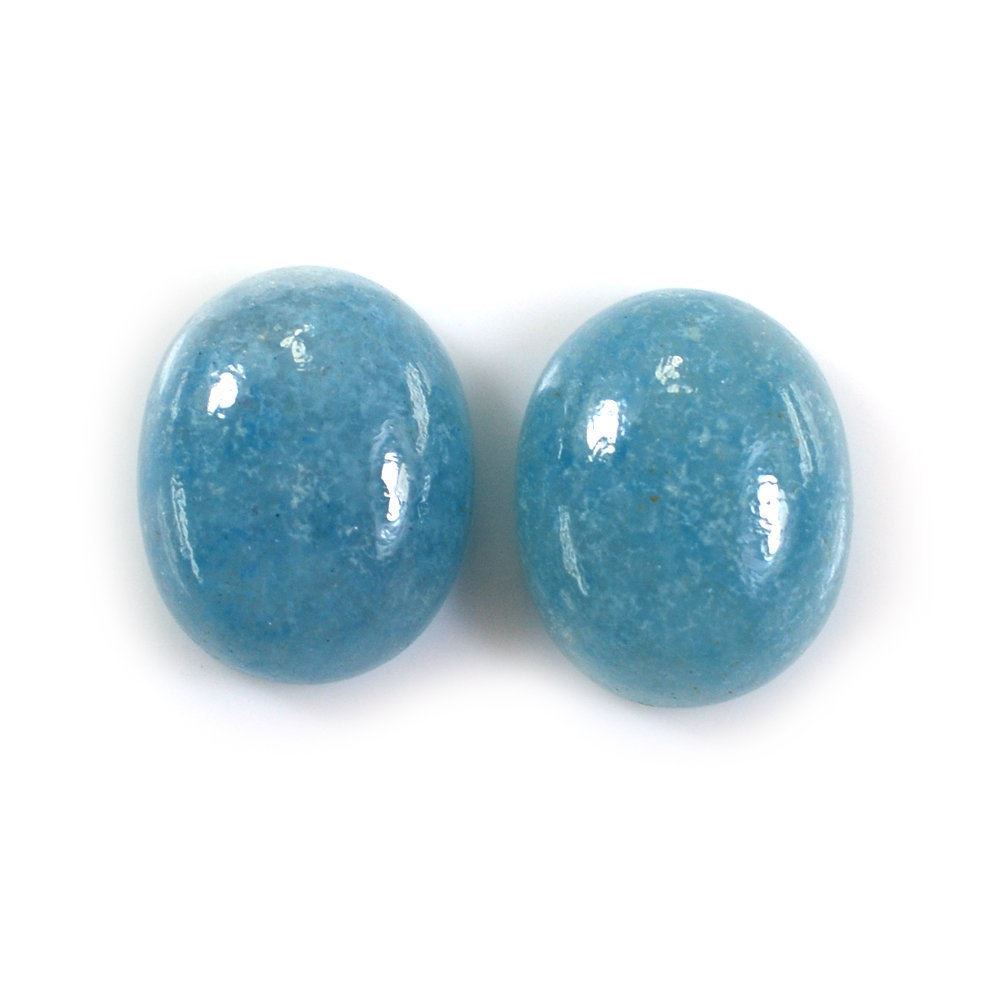 GREEN BLUE QUARTZ OVAL CAB 10X8MM 2.80 Cts.